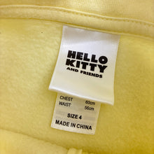 Load image into Gallery viewer, Girls San Rio, Hello Kitty fleece lined sweater / jumper, FUC, size 4,