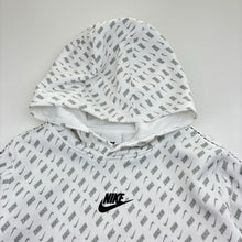 Load image into Gallery viewer, Unisex Nike, lightweight hoodie sweater, marks on cuffs, FUC, size 7-8,