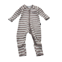 Load image into Gallery viewer, Unisex Bonds, ribbed zip Wondersuit / zippy / romper, GUC, size 000,