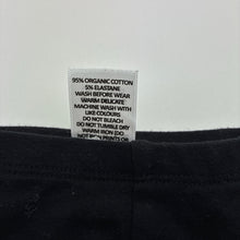 Load image into Gallery viewer, Unisex Target, black stretchy organic cotton blend leggings, EUC, size 000,