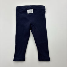 Load image into Gallery viewer, Unisex Country Road, navy ribbed leggings / bottoms, EUC, size 000,