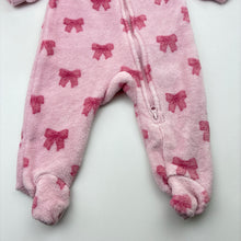 Load image into Gallery viewer, Girls Anko, soft fleece zip coverall / romper, EUC, size 000,