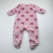 Load image into Gallery viewer, Girls Anko, soft fleece zip coverall / romper, EUC, size 000,