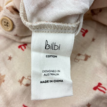 Load image into Gallery viewer, Unisex Bilbi, lightweight cotton Christmas romper, EUC, size 000,