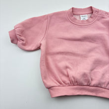 Load image into Gallery viewer, Girls Baby Berry, pink fleece line sweater / jumper, EUC, size 000,