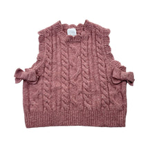 Load image into Gallery viewer, Girls Baby Berry, soft feel cable knit vest, GUC, size 000,