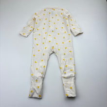 Load image into Gallery viewer, Unisex Anko, soft feel stretchy zip coverall / romper, chicks, EUC, size 000,