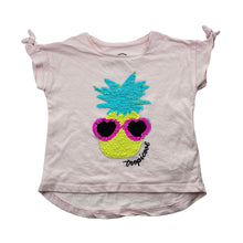 Load image into Gallery viewer, Girls KID, pink cotton flixie quinn top, pineapple, FUC, size 3,