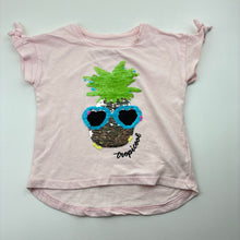 Load image into Gallery viewer, Girls KID, pink cotton flixie quinn top, pineapple, FUC, size 3,