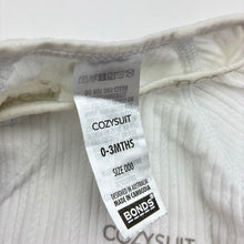 Load image into Gallery viewer, Unisex Bonds, stretchy Cozysuit coverall / romper, GUC, size 000,