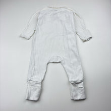 Load image into Gallery viewer, Unisex Bonds, stretchy Cozysuit coverall / romper, GUC, size 000,