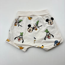 Load image into Gallery viewer, Unisex H&amp;M, Disney, organic cotton blend shorts, wash fade, FUC, size 0,