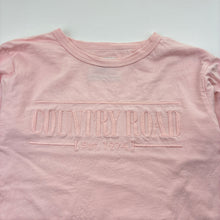 Load image into Gallery viewer, Girls Country Road, embroidered heritage cotton long sleeve tee / top, GUC, size 10,