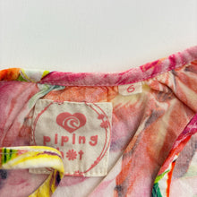 Load image into Gallery viewer, Girls Piping Hot, colourful floral viscose summer top, GUC, size 6,