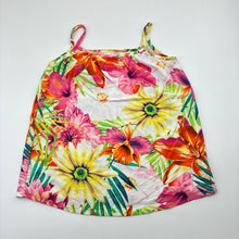 Load image into Gallery viewer, Girls Piping Hot, colourful floral viscose summer top, GUC, size 6,