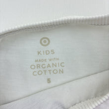 Load image into Gallery viewer, Girls Target, organic cotton t-shirt / top, dinosaur, GUC, size 5,