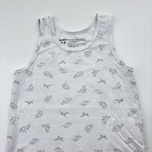 Load image into Gallery viewer, Unisex Anko, stretchy singlet top, dinosaurs, GUC, size 6-8,