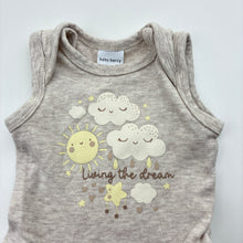 Load image into Gallery viewer, Unisex Baby Berry, soft cotton singletsuit romper, EUC, size 0000,