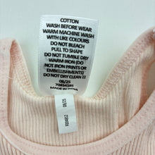 Load image into Gallery viewer, Girls Target, pink ribbed organic cotton singlet top, EUC, size 0000,