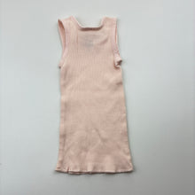 Load image into Gallery viewer, Girls Target, pink ribbed organic cotton singlet top, EUC, size 0000,