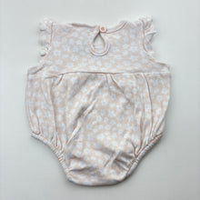 Load image into Gallery viewer, Girls 4 Baby, lightweight floral cotton romper, EUC, size 0000,