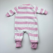 Load image into Gallery viewer, Girls Dymples, soft fleece zip romper, dog, EUC, size 000,