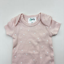 Load image into Gallery viewer, Girls 4 Baby, pink cotton bodysuit / romper, EUC, size 0000,