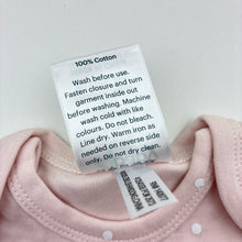 Load image into Gallery viewer, Girls 4 Baby, pink cotton bodysuit / romper, EUC, size 0000,