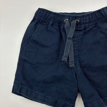Load image into Gallery viewer, Boys Country Road, navy cotton / linen shorts, elasticated, GUC, size 1,