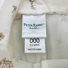 Load image into Gallery viewer, Unisex Beatrix Potter, Peter Rabbit, stretchy footed leggings / bottoms, EUC, size 000,