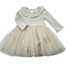 Load image into Gallery viewer, Girls Target, ribbed stretchy tutu romper dress, EUC, size 000, L: 34cm