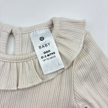 Load image into Gallery viewer, Girls Target, ribbed stretchy tutu romper dress, EUC, size 000, L: 34cm