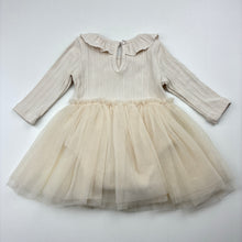 Load image into Gallery viewer, Girls Target, ribbed stretchy tutu romper dress, EUC, size 000, L: 34cm