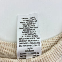 Load image into Gallery viewer, Unisex Target, viscose / cotton / linen knit lightweight sweater, EUC, size 000,