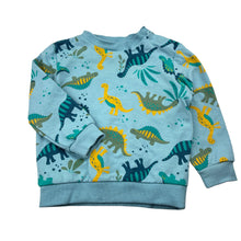 Load image into Gallery viewer, Boys Higgledee, fleece lined lightweight sweater / jumper, dinosaurs, FUC, size 1,