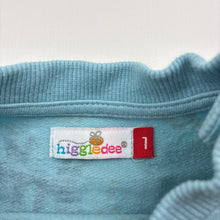 Load image into Gallery viewer, Boys Higgledee, fleece lined lightweight sweater / jumper, dinosaurs, FUC, size 1,