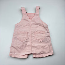 Load image into Gallery viewer, Girls Seed, embroidered stretch denim overalls short alls, GUC, size 00,
