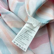 Load image into Gallery viewer, Girls lightweight, colourful striped dress, EUC, size 5-6, L: 66cm