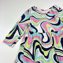Load image into Gallery viewer, Girls Mango, cotton long-sleeve dress, GUC, size 1, L: 43cm