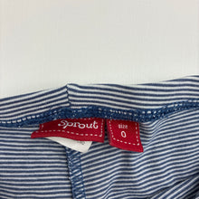 Load image into Gallery viewer, Unisex Sprout, striped stretchy leggings / bottoms, GUC, size 0,