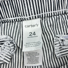 Load image into Gallery viewer, Boys Carter's, striped cotton shorts, elasticated, FUC, size 2,