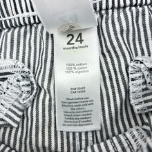 Load image into Gallery viewer, Boys Carter's, striped cotton shorts, elasticated, FUC, size 2,
