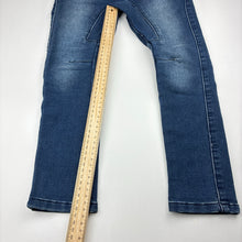 Load image into Gallery viewer, Boys Cotton On, soft feel stretch knit denim pants, elasticated, FUC, size 5,
