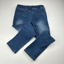 Load image into Gallery viewer, Boys Cotton On, soft feel stretch knit denim pants, elasticated, FUC, size 5,