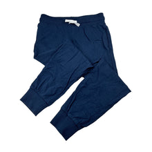 Load image into Gallery viewer, Unisex H&amp;M, navy cotton casual pants, elasticated, EUC, size 6,