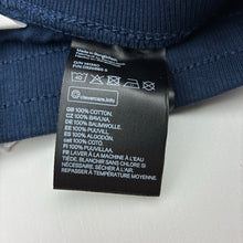 Load image into Gallery viewer, Unisex H&amp;M, navy cotton casual pants, elasticated, EUC, size 6,