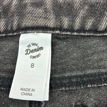 Load image into Gallery viewer, Unisex 1964 Denim Co, wide leg denim cargo pants adjustable, EUC, size 8,