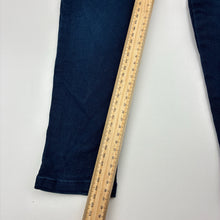 Load image into Gallery viewer, Boys Seed, navy stretch cotton pants, elasticated, fading on knees, FUC, size 3,