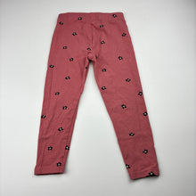 Load image into Gallery viewer, Girls George, floral stretchy leggings, GUC, size 3-4,