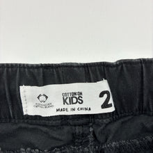 Load image into Gallery viewer, Boys Cotton On, lightweight cotton jogger pants, elasticated, GUC, size 2,